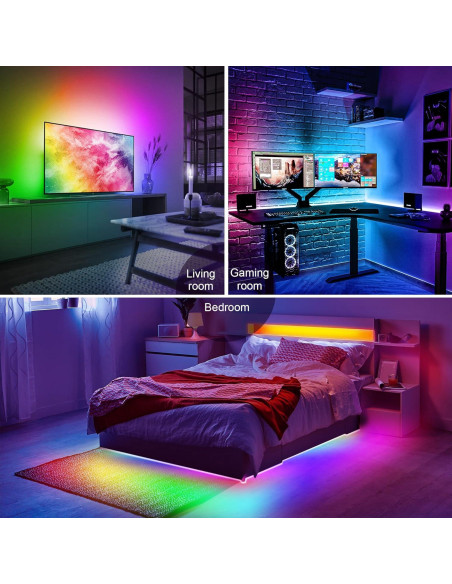 Luces LED ICRGB PANGTON VILLA 10FT para TV 40-60"