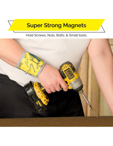 Banda Magnética BYKES Extra Grande para Tornillos y Herramientas