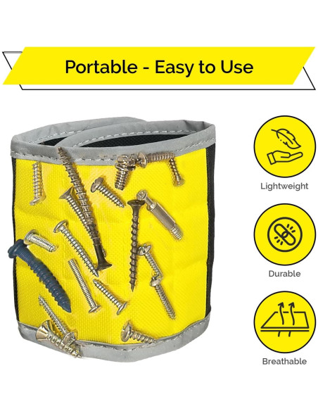 Banda Magnética BYKES Extra Grande para Tornillos y Herramientas