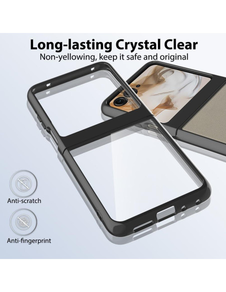 Funda Cristal Transparente para Motorola Razr 2024 - TPU y PC Funda Cristal Transparente para Motorola Razr 2024 - TPU y PC