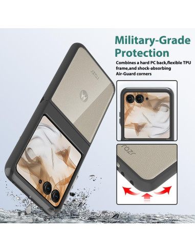 Funda Cristal Transparente para Motorola Razr 2024 - TPU y PC