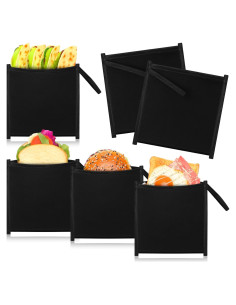 Set de 4 Bolsas de Sándwich Reutilizables Reallnaive 20x20cm