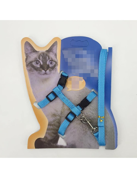 Arnés Ajustable para Mascotas UUYYEO 2 Pcs Rosa y Azul Claro Arnés Ajustable para Mascotas UUYYEO 2 Pcs Rosa y Azul Claro