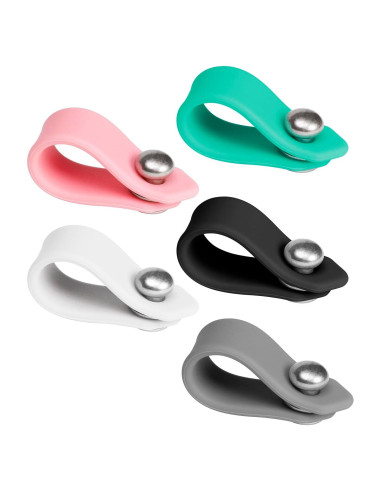 5 Pcs Correas de Silicona ELFRhino para Organizar Cables