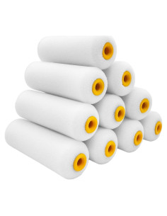 Kit de 10 Fundas de Rodillo de Pintura YLTOLOO 10x4" Espuma