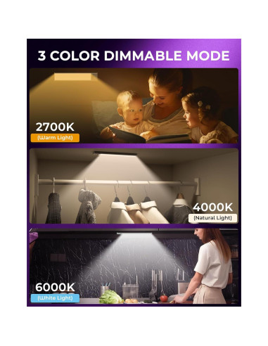 Luces Bajo Gabinete HONGKONG YEEZEN 3 Colores 1500mAh LED