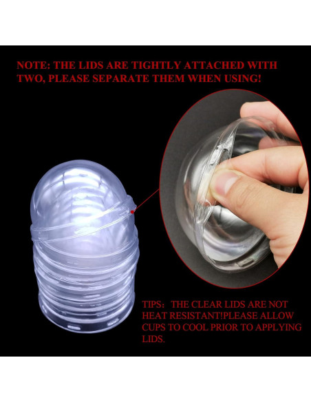 Tazas de Cupcake Jumbo LNYZQUS 5oz 50 Piezas Aluminio Desechables