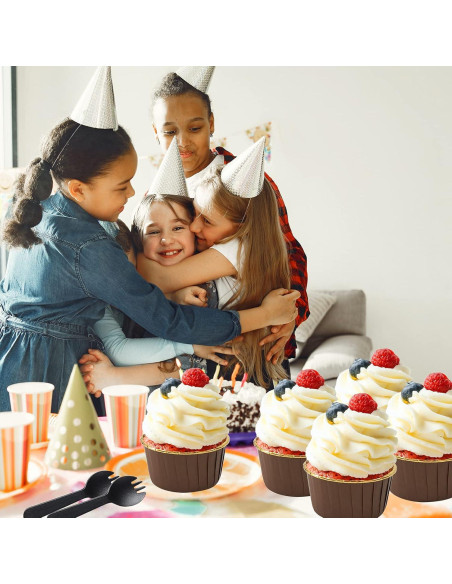 Tazas de Cupcake Jumbo LNYZQUS 5oz 50 Piezas Aluminio Desechables