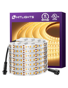Tira LED a prueba de agua HitLights 5m 2700K 600 LEDs