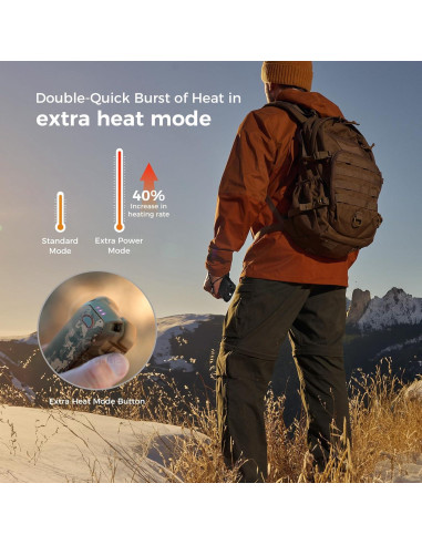 Calentador de Manos OCOOPA UT3201-BK 10000mAh Impermeable