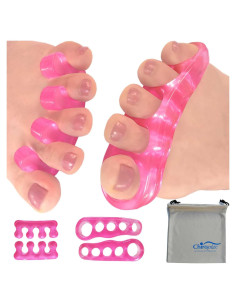 Separadores de Dedos de Gel Chiroplax - Alivio Juanetes (2 Pares)