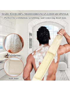 Esponjas Exfoliantes de Lufa Natural ATTEASAY - 5 Piezas 2