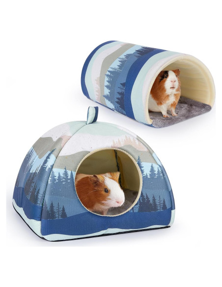 Escondite y Túnel para Cobayas Glittme - Paquete de 2