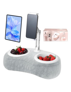 Soporte de Almohada Ajustable Wovnet para Tablet y Snacks Gris