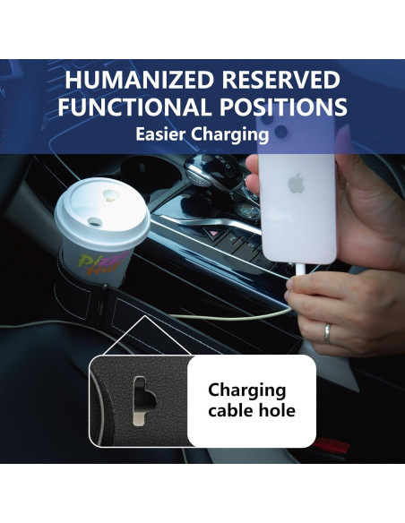 Organizador de Espacio para Asiento de Coche LELOYMO Negro