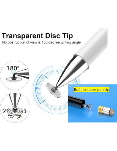 Bolígrafo Stylus 2 en 1 Fllynewrite para Samsung y iPad