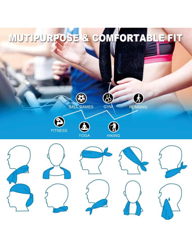 Juego de Toallas Deportivas YXGJMYGS 2 Piezas 83x41 cm