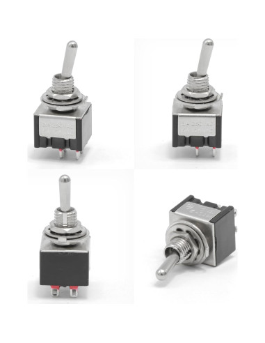 Paquete de 6 Interruptores de Palanca Miniatura MTS-201 6A