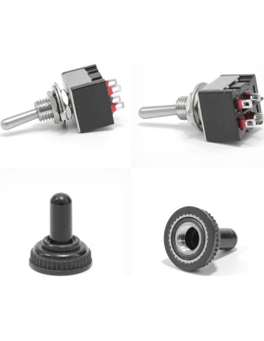 Paquete de 6 Interruptores de Palanca Miniatura MTS-201 6A