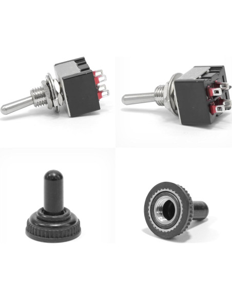 Paquete de 6 Interruptores de Palanca Miniatura MTS-201 6A