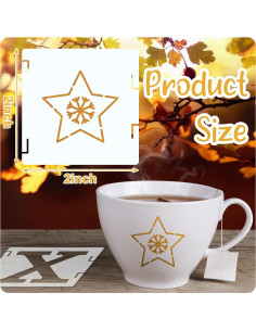 100 Plantillas Reutilizables para Pintar en Madera Fainne 5x5cm 2