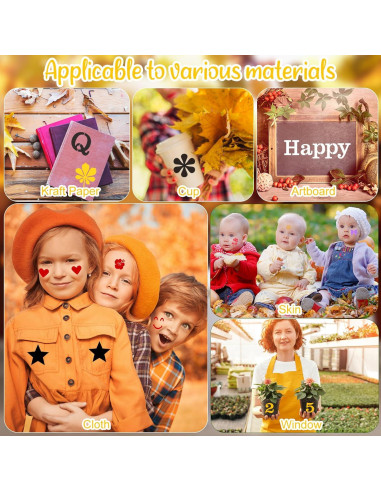 100 Plantillas Reutilizables para Pintar en Madera Fainne 5x5cm