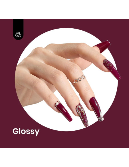 Esmalte de Uñas en Gel Beetles 15 ml Burdeos Ciruela Suave