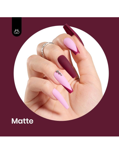 Esmalte de Uñas en Gel Beetles 15 ml Burdeos Ciruela Suave