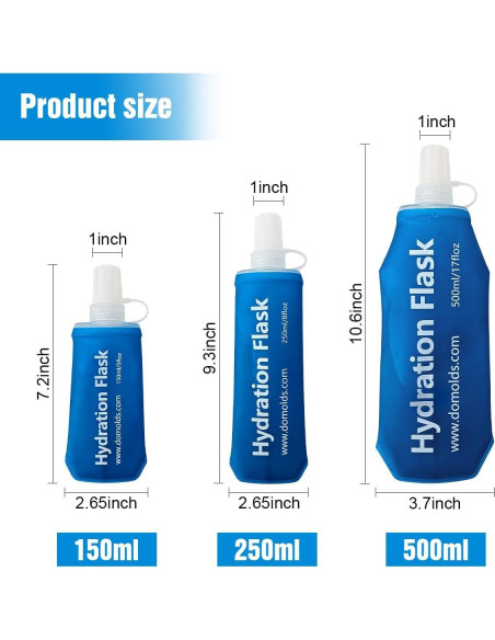 Botella Suave Plegable TXSN 150ml para Ciclismo y Senderismo