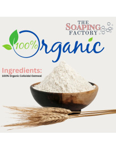 Polvo de Avena Coloidal Orgánica 453.6 g - La Fábrica de Jabones 2
