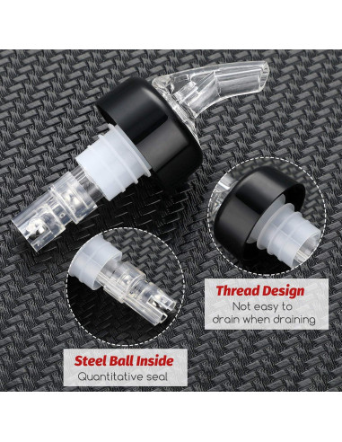 Vertedores Automáticos de Licor BBTO 1 oz (30 ml) 12 Piezas