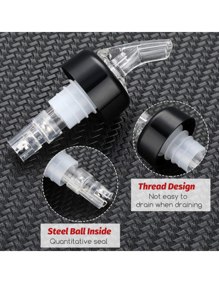 Vertedores Automáticos de Licor BBTO 1 oz (30 ml) 12 Piezas