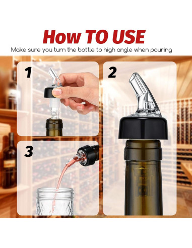 Vertedores Automáticos de Licor BBTO 1 oz (30 ml) 12 Piezas