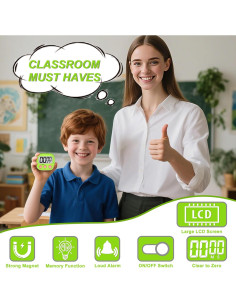 Temporizador Digital AOUVES 4 Pack Rosa Azul Verde Púrpura 2