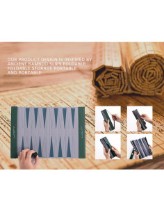 Juego de Backgammon Plegable Magic Vosom Verde Pasto 2