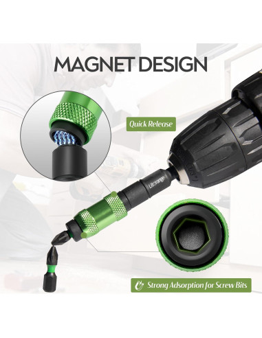 Set 4 Piezas Destornillador de Impacto LitOrange 90mm y 145mm