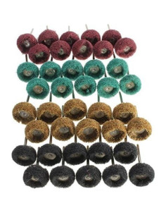 Juego de Ruedas Abrasivas Rocaris 40 Piezas 25mm para Pulido 2