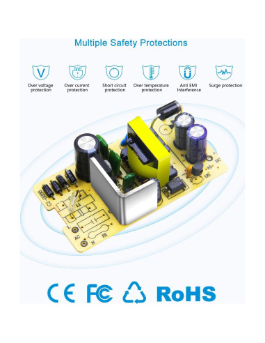 ALITOVE Adaptador AC/DC 12V 3A 36W 2-Pack para Dispositivos