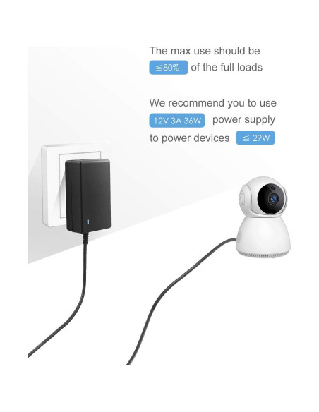 ALITOVE Adaptador AC/DC 12V 3A 36W 2-Pack para Dispositivos