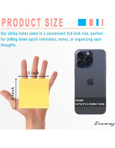 Notas Adhesivas Zenmmy 7.62x7.62 cm, 48 Blocs Coloridos 2