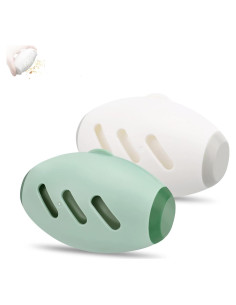 Rodillo Quitapelusas Lavable ZESTEFY 2PCS Verde Claro Gris