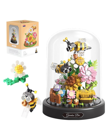 Set de Construcción de Flores Hsonline Abeja 530 Piezas
