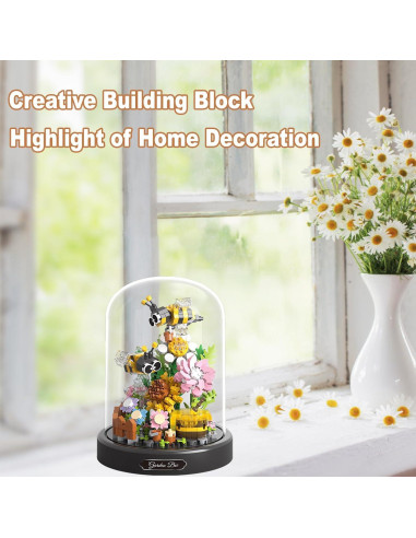 Set de Construcción de Flores Hsonline Abeja 530 Piezas