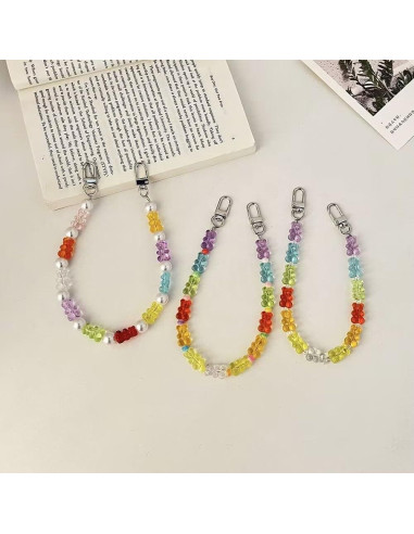 200 Perlas Acrílicas Transparentes Ositos BERMRO 1.2cm DIY