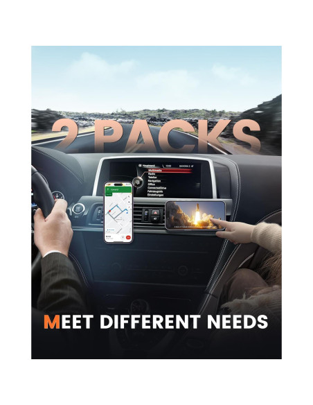 Soporte Magnético para Teléfono en Auto Wiiki-Tech M02pro, 2 Piezas