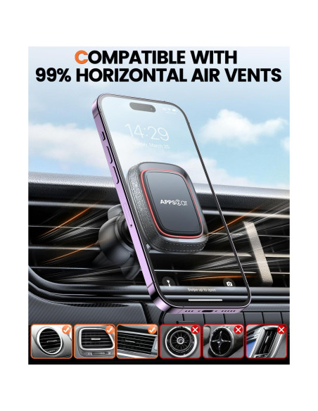 Soporte Magnético para Teléfono en Auto Wiiki-Tech M02pro, 2 Piezas