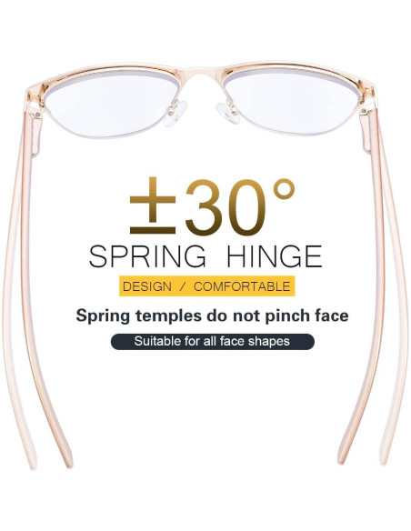 Gafas multifocales progresivas Vepiant con filtro luz azul 1.0x