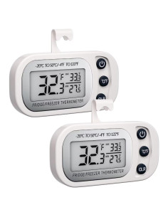 Termómetro Digital Impermeable Linhai 2 Piezas LCD Magnético
