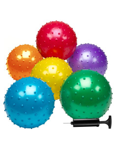 Pelotas Sensoriales Knobby Bedwina - Paquete de 6 - 17.78 cm