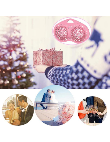 Bolsa de Lavado de Sujetadores de Silicona Cjeuxnr Rosa Grande